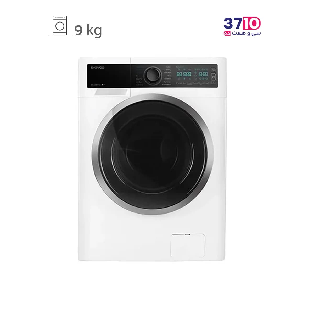 ماشین لباسشویی دوو DAEWOO مدل LM-9140W سفيد پنل مشكى سری هانبوک هوشمند IOT