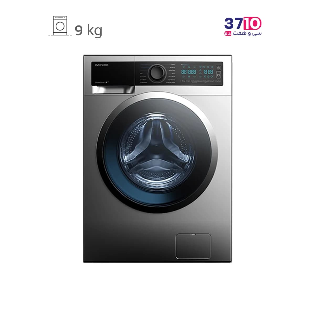 ماشین لباسشویی دوو DAEWOO مدل LM-9140S نقره اى پنل مشكى سری هانبوک هوشمند IOT