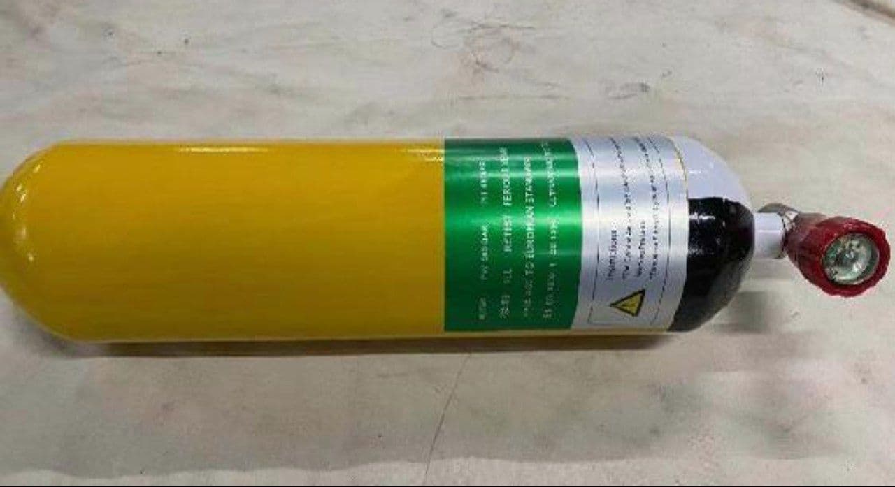 کپسول 4 لیتری درجه دار فولادی 300 بار