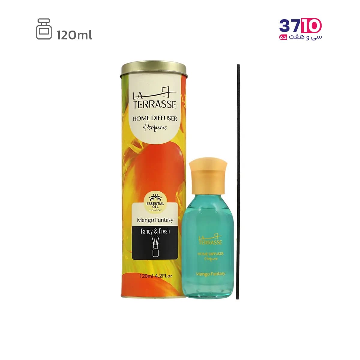 عطر خانه لاتراس مدل مانگو فانتازی Mango Fantasy حجم 120 میلی لیتر