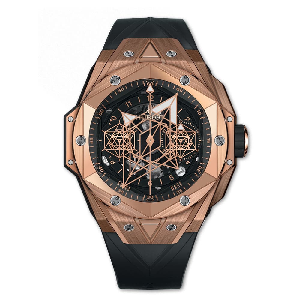 ساعت مچی هابلوت کهکشانی Hublot Unico Sang Bleu ll Diamonds 2329Q — تصویر ۵