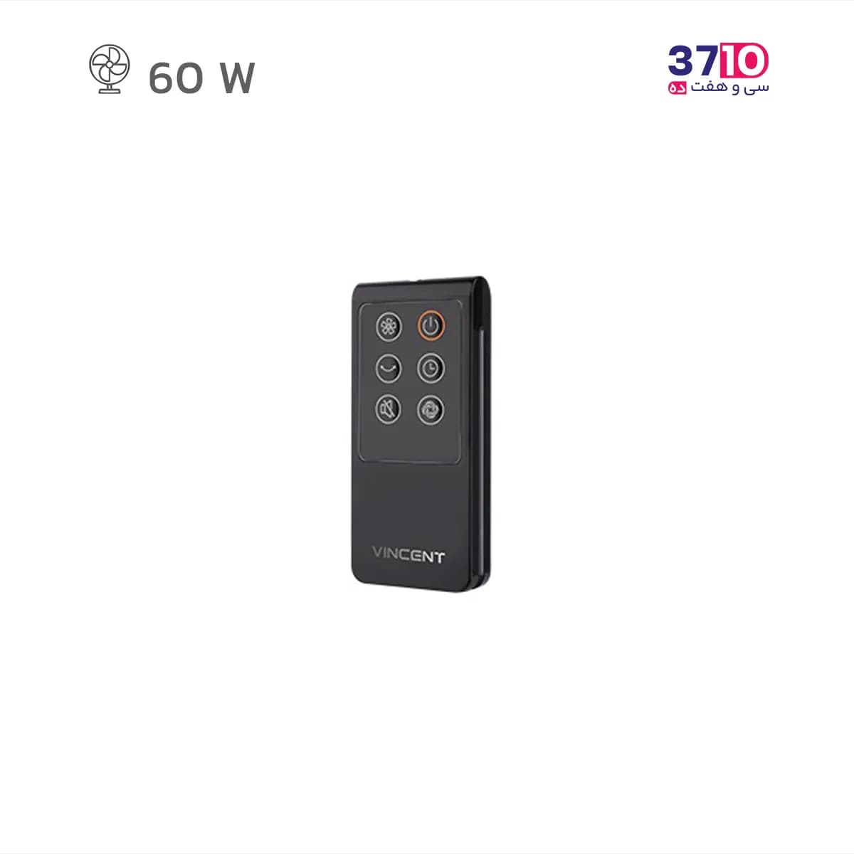 پنکه پایه بلند وینسنت VINCENT مدل SF3360/01 کنترل دار مشکی — تصویر ۸