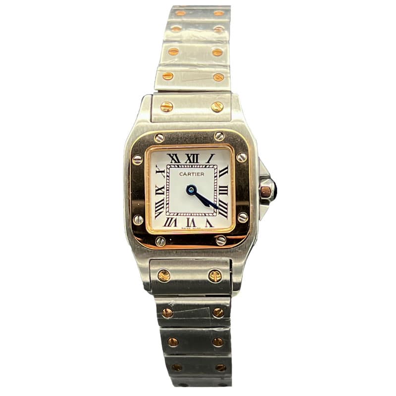 ساعت مچی کارتیر پنتر زنانه دو رنگ نقره ای رزگلد Cartier panter5890 — تصویر ۴