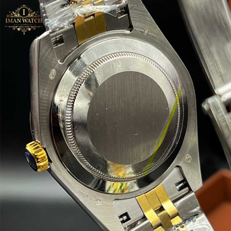 ساعت مچی رولکس دیت جاست اتومات مردانه دو رنگ صفحه مشکی ROLEX Date-Just 3234w — تصویر ۱۰