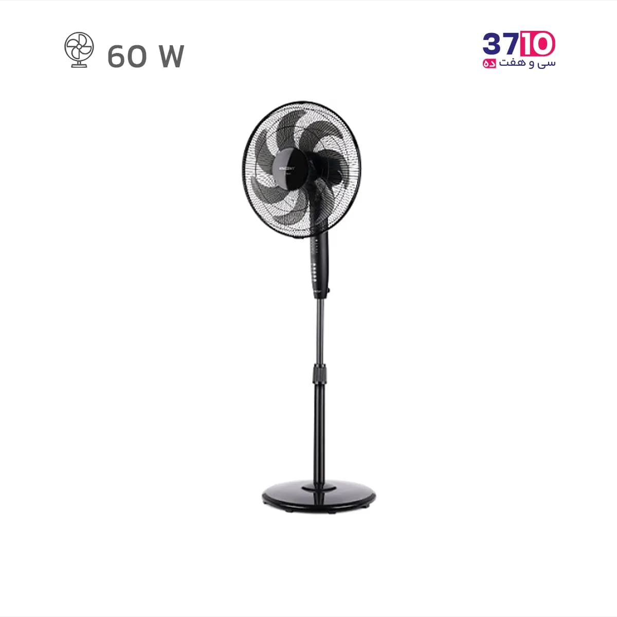 پنکه پایه بلند وینسنت VINCENT مدل SF4360/01 کنترل دار مشکی — تصویر ۷