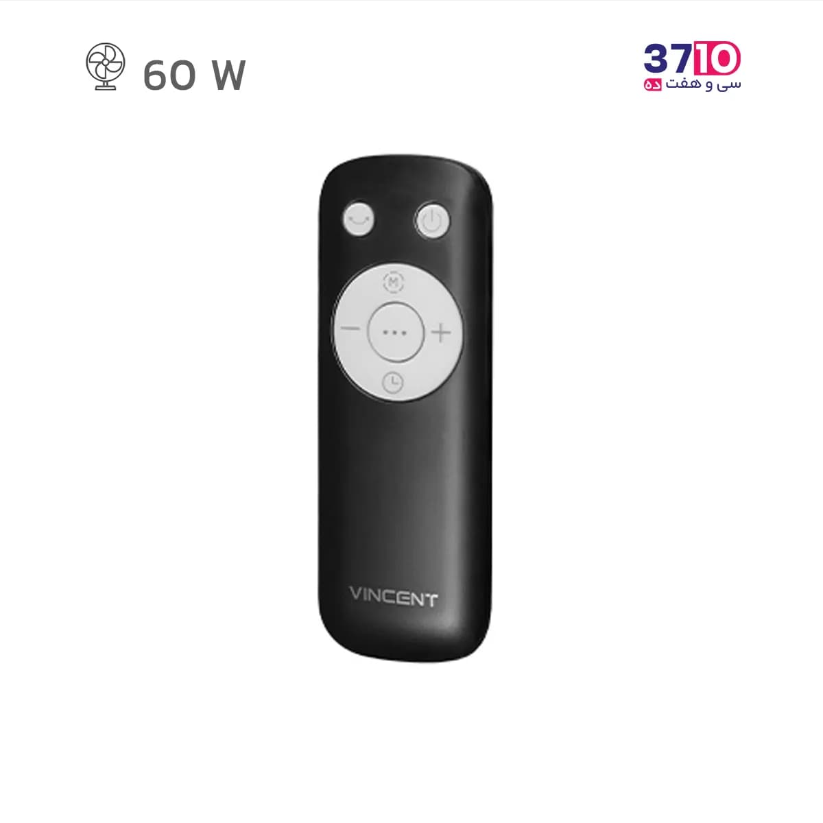 پنکه پایه بلند وینسنت VINCENT مدل SF4360/01 کنترل دار مشکی — تصویر ۵