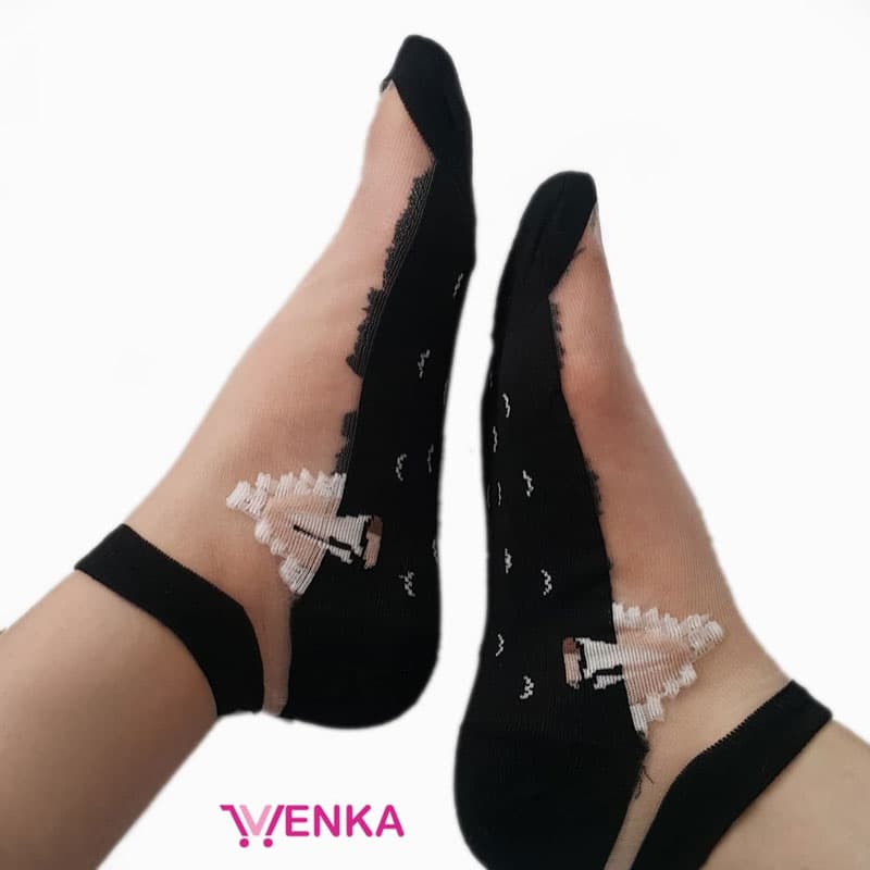 جوراب مچی شیشه ای قایق کد 0284