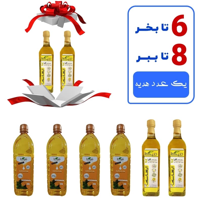 پک اقتصادی روغن سرخ کردنی و کلزا فرابکر درنیکا (۲ عدد کلزا هدیه)