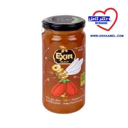 عسل چهل گیاه اکسیر 600 گرمی شیشه‌ای | خرید عسل ارگانیک