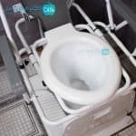 توالت فرنگی تاشو دیواری آسانا دسته دار+قیف تاشو — تصویر ۱۱