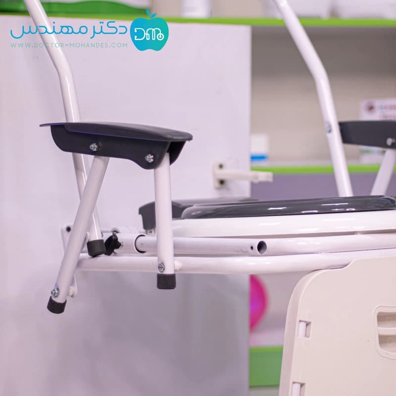 توالت فرنگی تاشو دیواری آسانا دسته دار بدون قیف — تصویر ۷