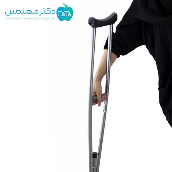 عصا زیر بغل گالوانیزه قابل تنظیم (یک جفت) — تصویر ۹