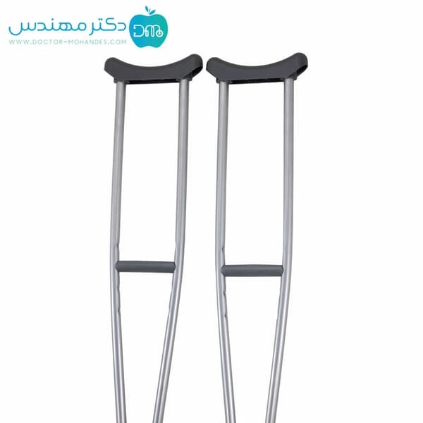 عصا زیر بغل گالوانیزه قابل تنظیم (یک جفت) — تصویر ۸