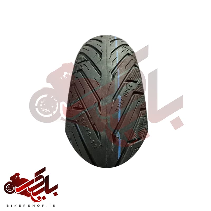 لاستیک 120/70/12 تیوبلس یزد تایر | مناسب موتور سیکلت اسکوتر