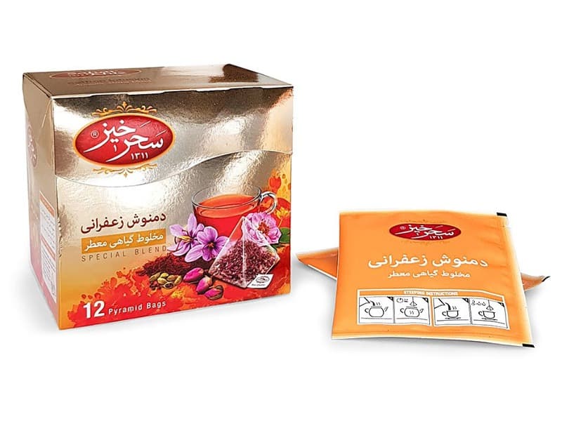 دمنوش گیاهی زعفران سحرخیز معطر