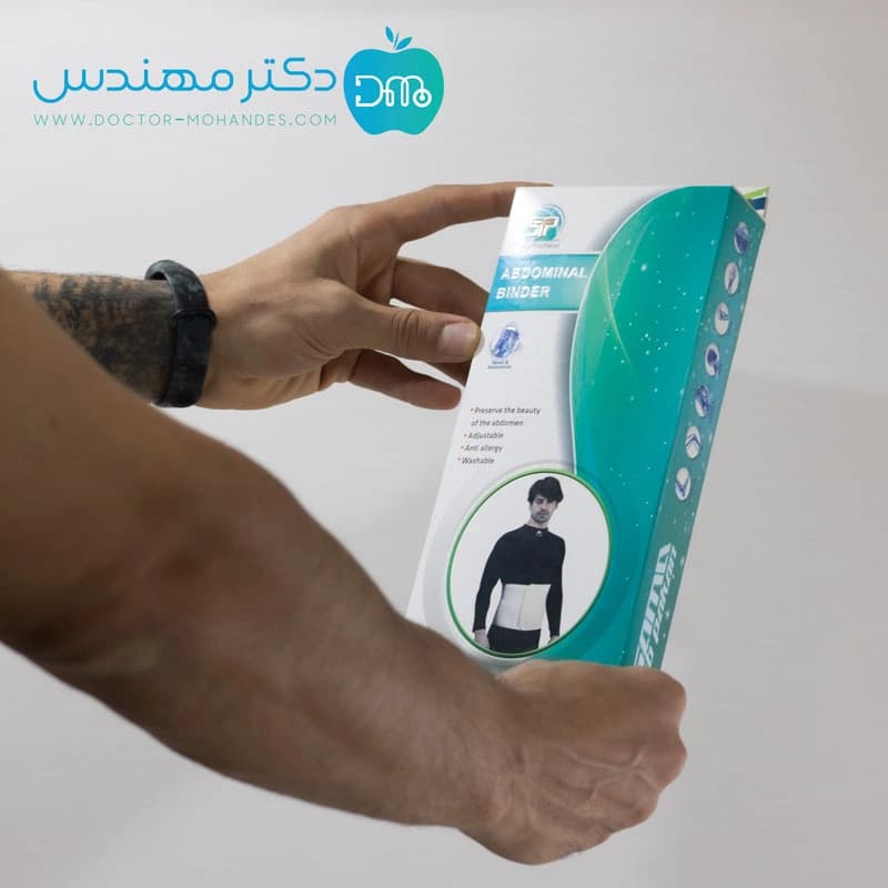 شکم بند قابل تنظیم رقابتی سما طب کد4019 — تصویر ۸