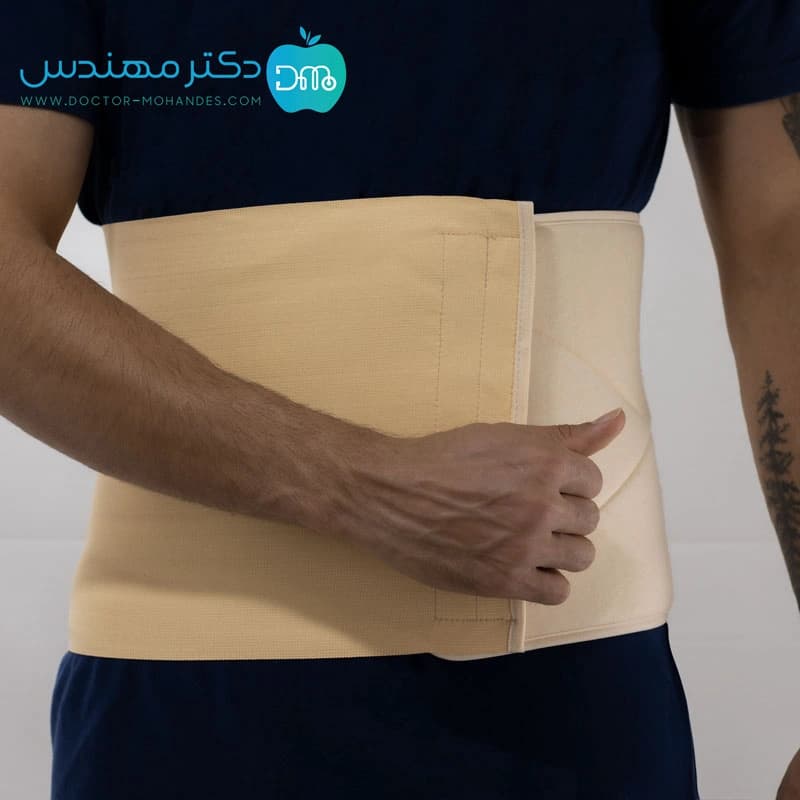 شکم بند قابل تنظیم رقابتی سما طب کد4019 — تصویر ۱۰