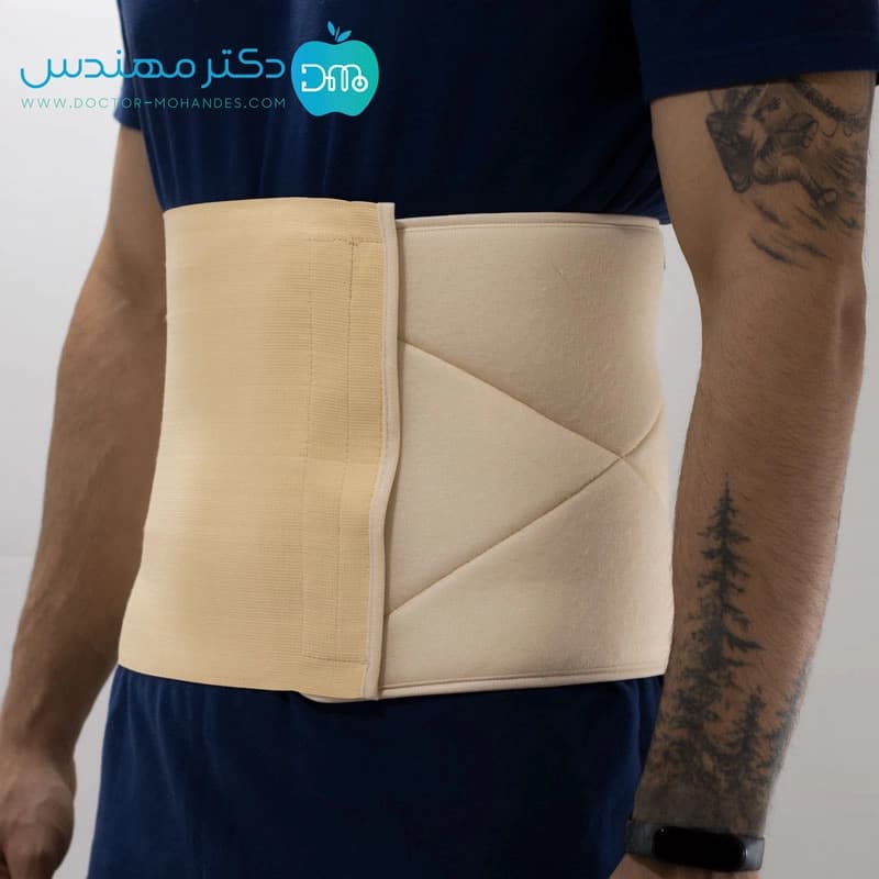 شکم بند قابل تنظیم رقابتی سما طب کد4019 — تصویر ۶