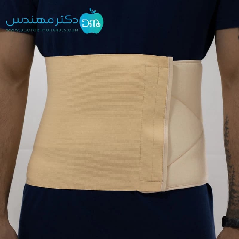 شکم بند قابل تنظیم رقابتی سما طب کد4019 — تصویر ۲