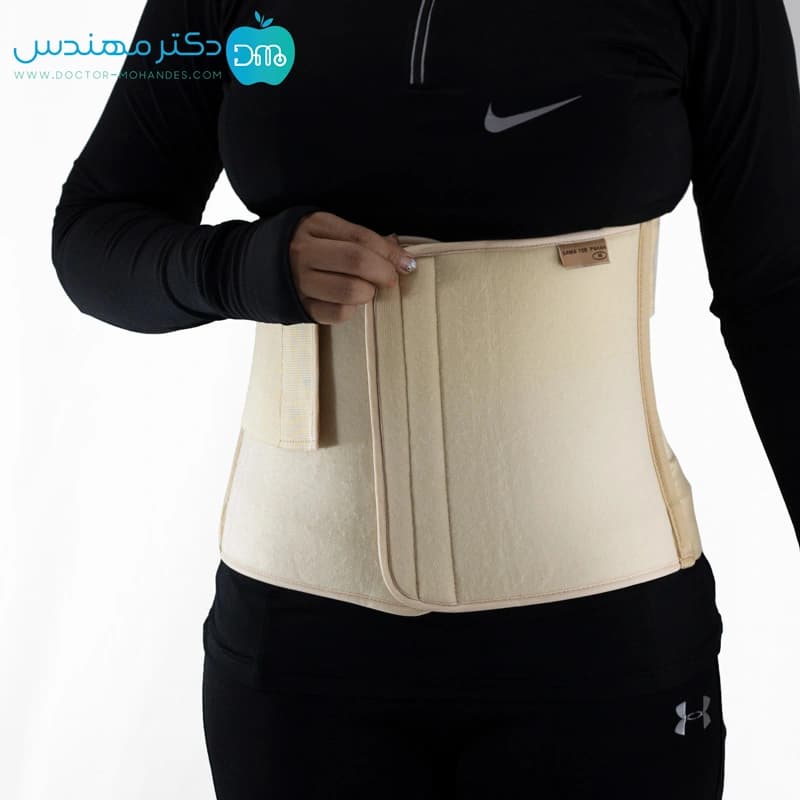 شکم بند با کش دوبل (رقابتی) کد 4039 — تصویر ۲