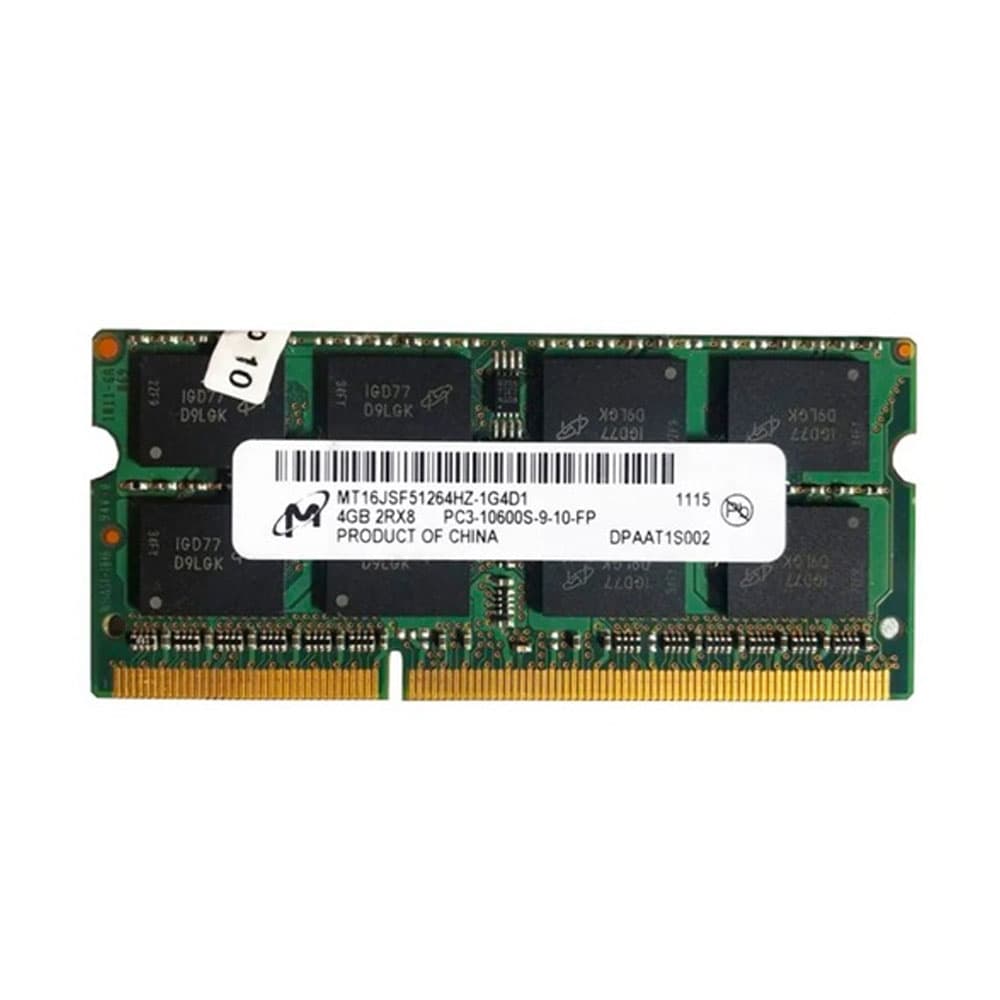 رم لپ تاپ میکرون مدل (PC3-10600) DDR3 1333MHz ظرفیت 4 گیگابایت