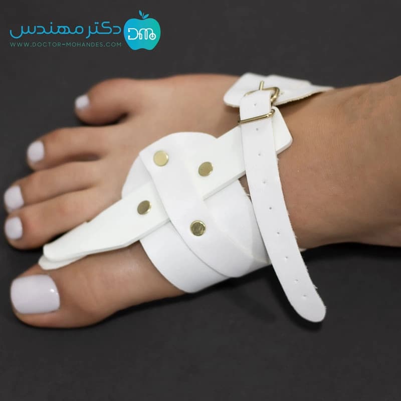 مجموعه اسپلنت هالوکس والگوس پای راست با لا انگشتی سیلیکونی سما طب کد6027 — تصویر ۲