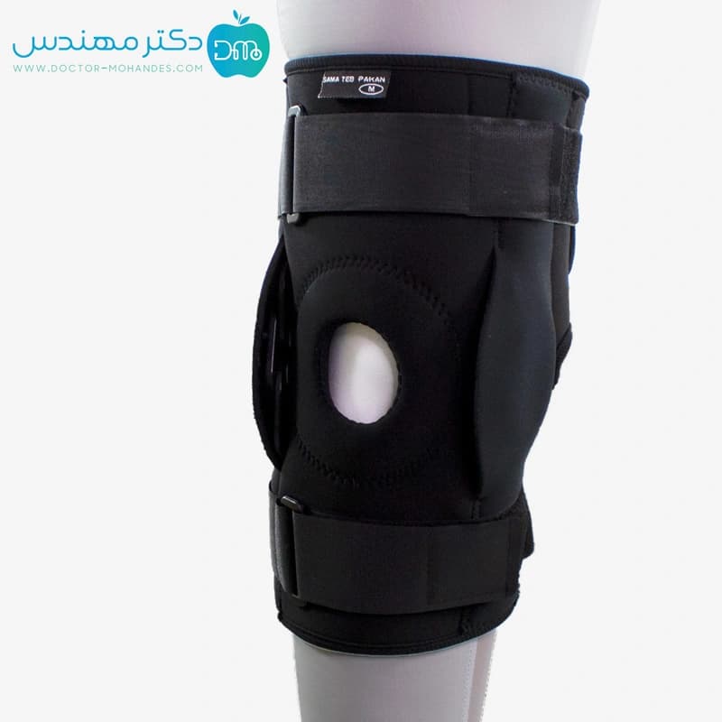 زانوبند مفصل دار قابل تنظیم نئوپرن کد 5017 — تصویر ۵