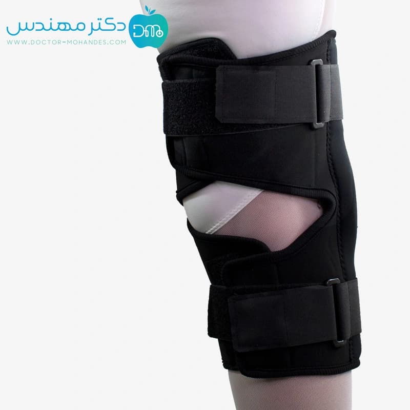 زانوبند مفصل دار قابل تنظیم نئوپرن کد 5017 — تصویر ۶