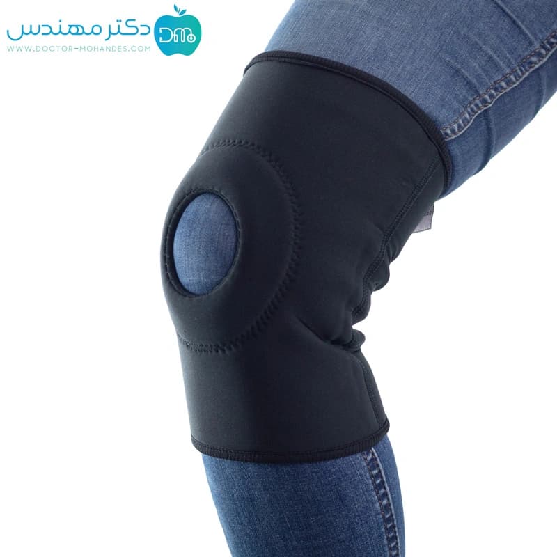 زانوبند ساده نئوپرن سما طب کد 5013 — تصویر ۲