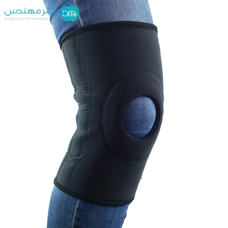 زانوبند ساده نئوپرن سما طب کد 5013 — تصویر ۴