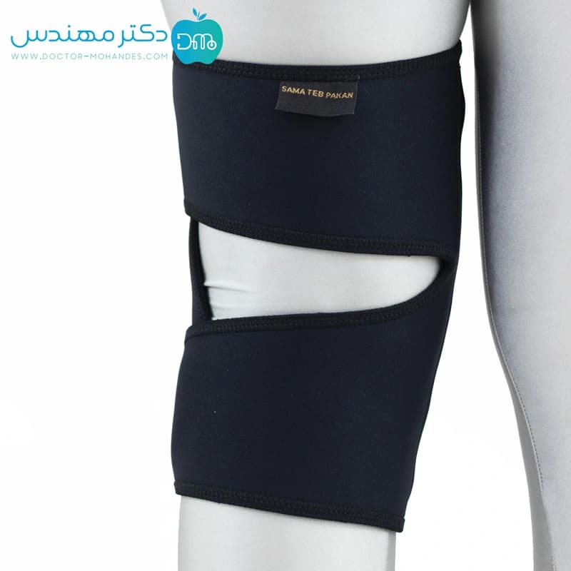 زانوبند قابل تنظیم نئوپرن سماطب کد 5021 — تصویر ۳