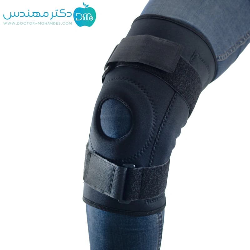 زانوبند چهارفنره نئوپرن سما طب کد 5014 — تصویر ۷