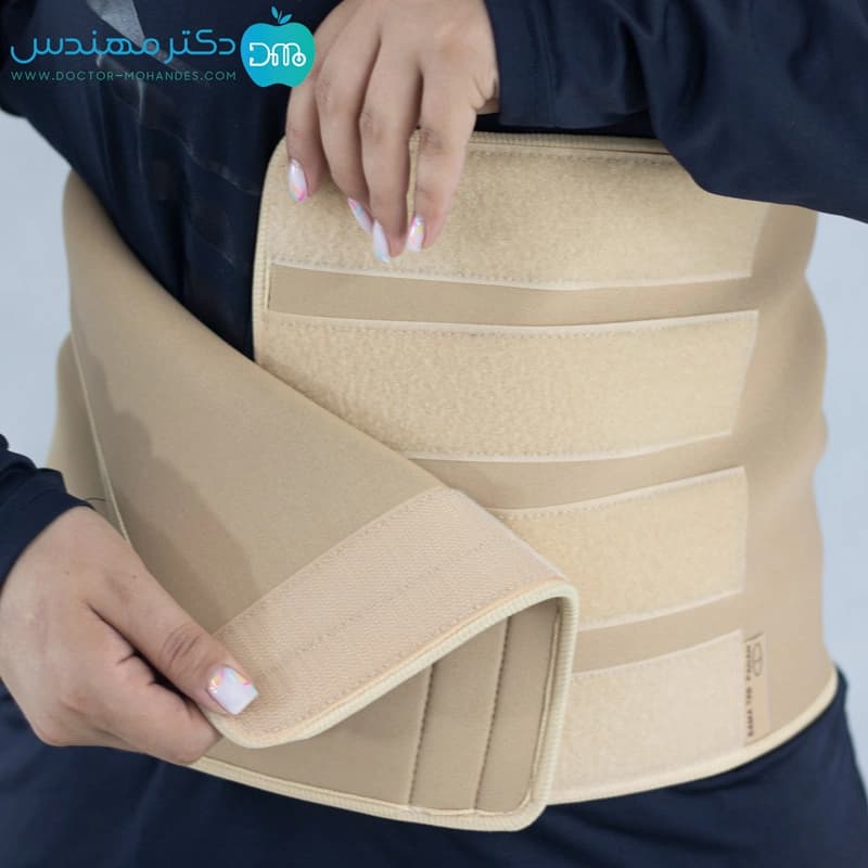 شکم بند لاغری ورزشی نئوپرن سما طب کد4018 — تصویر ۴