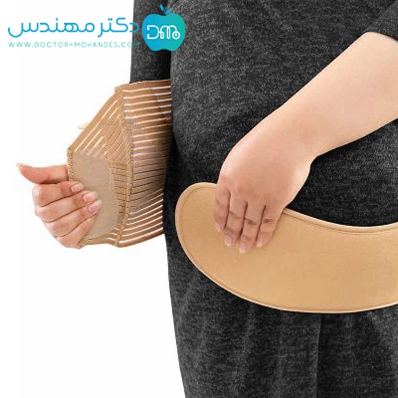 شکم بند بارداری با بند شانه ای سماطب کد 4044 — تصویر ۹