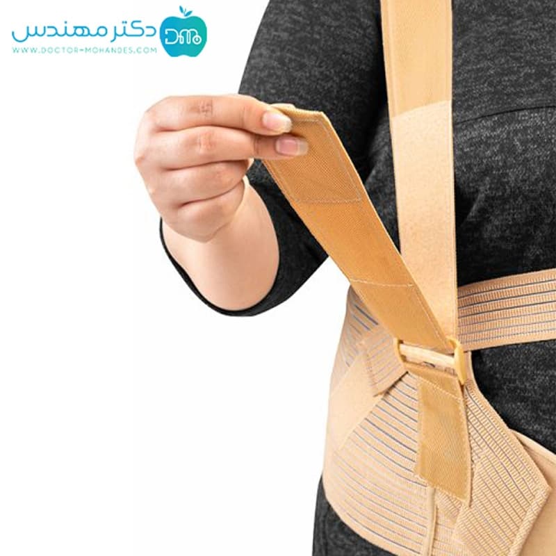 شکم بند بارداری با بند شانه ای سماطب کد 4044 — تصویر ۶