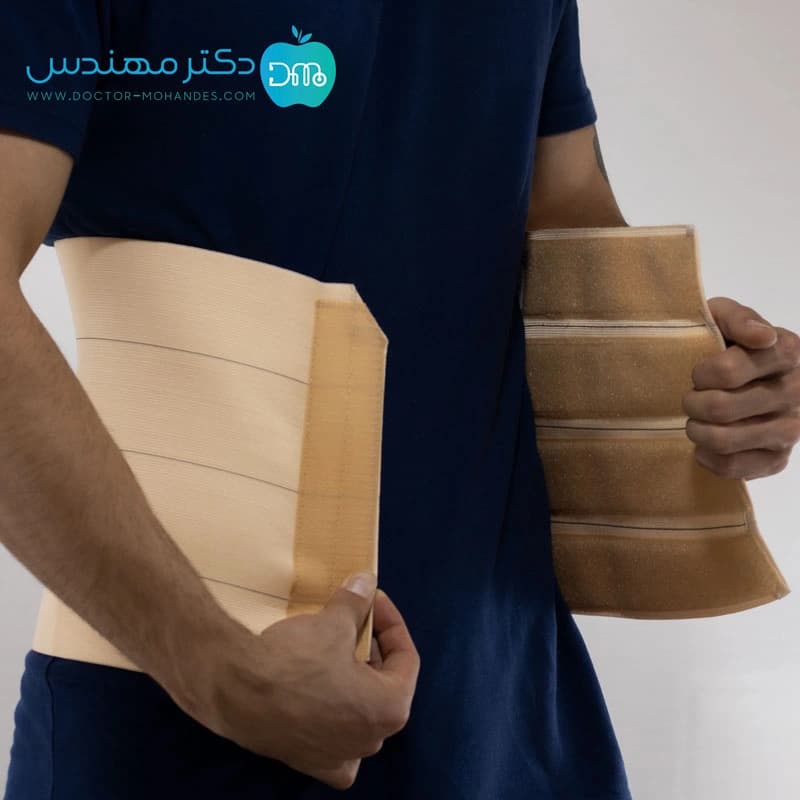 شکم بند قابل تنظیم ساده سما طب کد 4017 — تصویر ۱۱