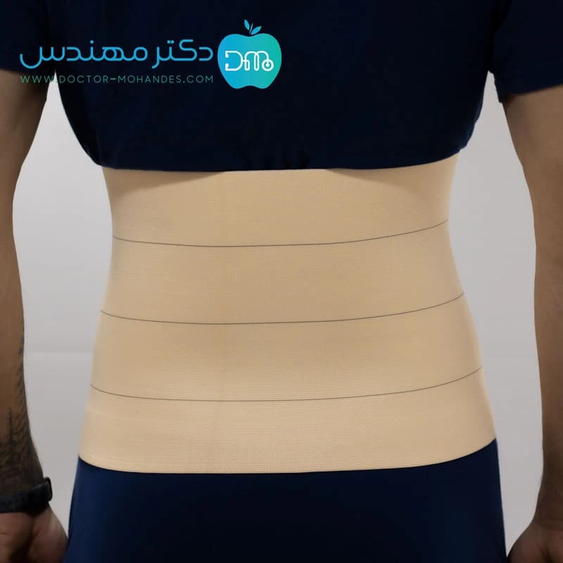 شکم بند قابل تنظیم ساده سما طب کد 4017 — تصویر ۲