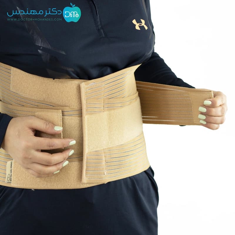 کرست کمر لمبو ساکرال (با کش تنفسی) سماطب کد 4028 — تصویر ۷
