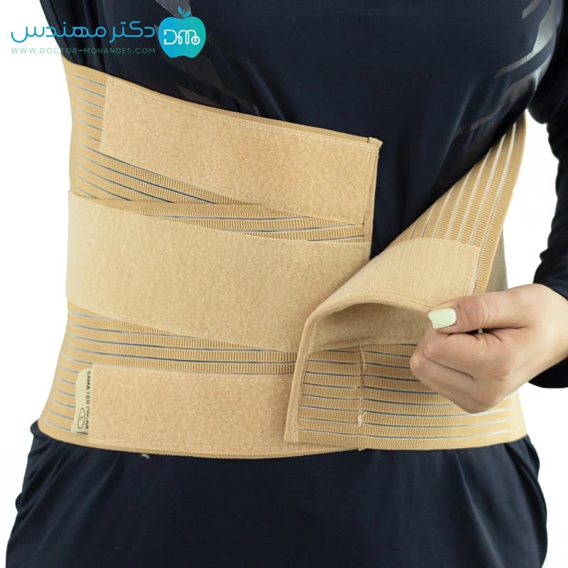 کرست کمر لمبو ساکرال (با کش تنفسی) سماطب کد 4028 — تصویر ۸