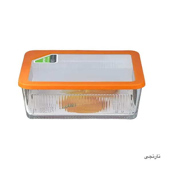 ظرف نگهدارنده شیشه ای شیاردار لیمون 2.25 لیتر — تصویر ۸
