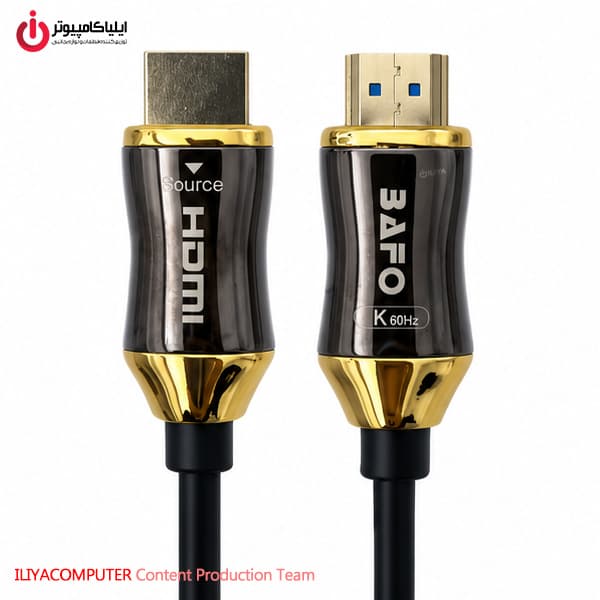 کابل HDMI 2.1 اپتیکال بافو 25 متری مدل BAFO HDMI-AOC-25M