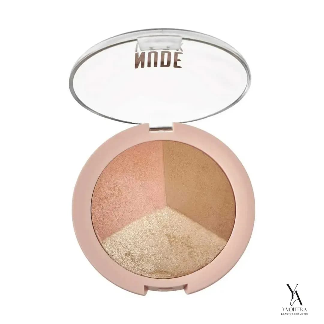پالت صورت سه رنگ نود لوک گلدن رز GOLDEN ROSE مدل Baked Trio Face — تصویر ۱۱