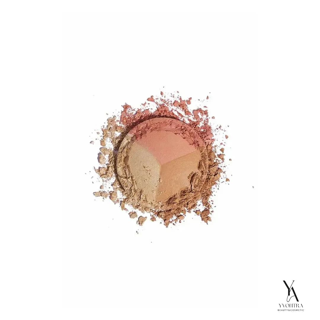 پالت صورت سه رنگ نود لوک گلدن رز GOLDEN ROSE مدل Baked Trio Face — تصویر ۱۲