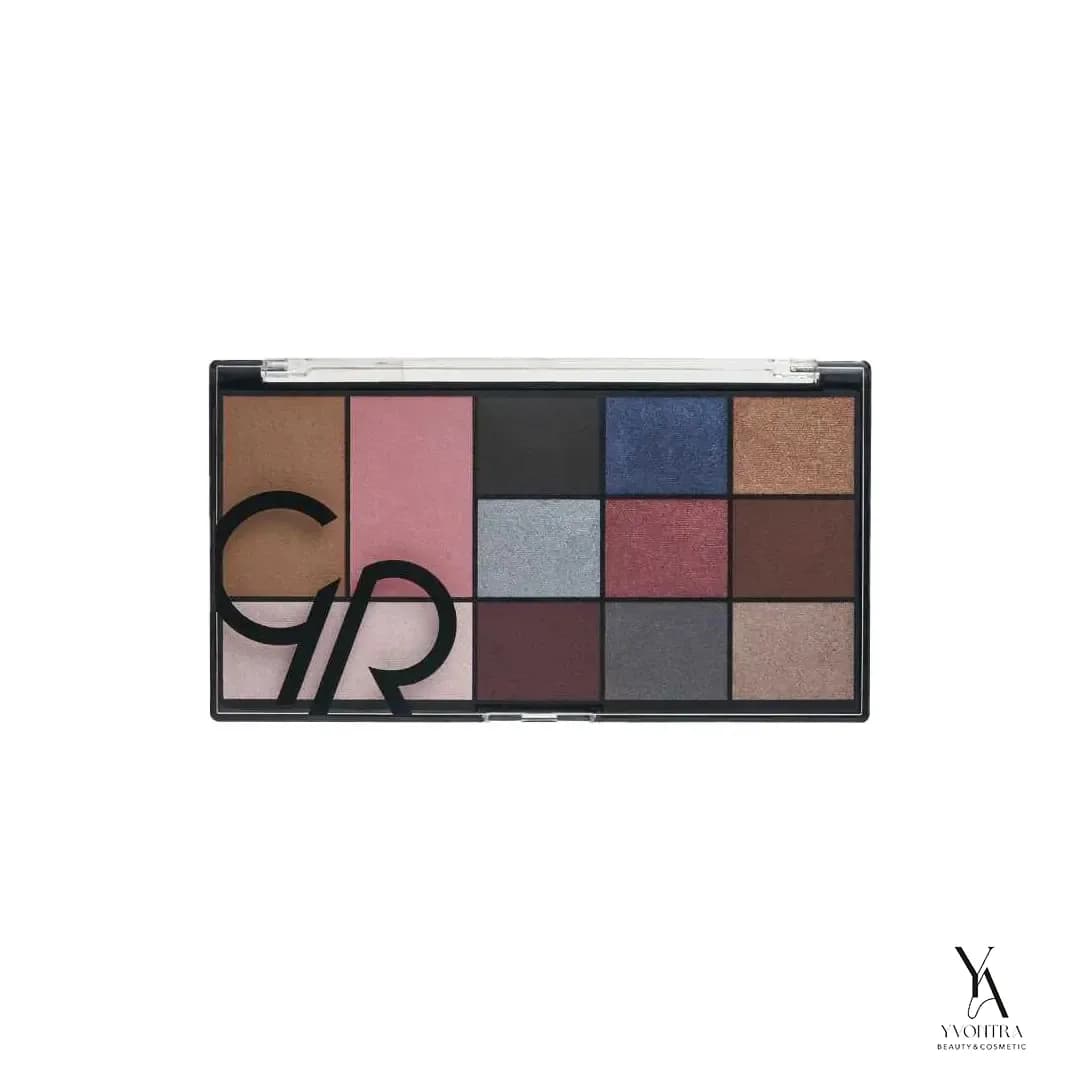 پالت آرایش صورت و چشم سیتی استایل گلدن رز GOLDEN ROSE شماره 02 (Smokey)