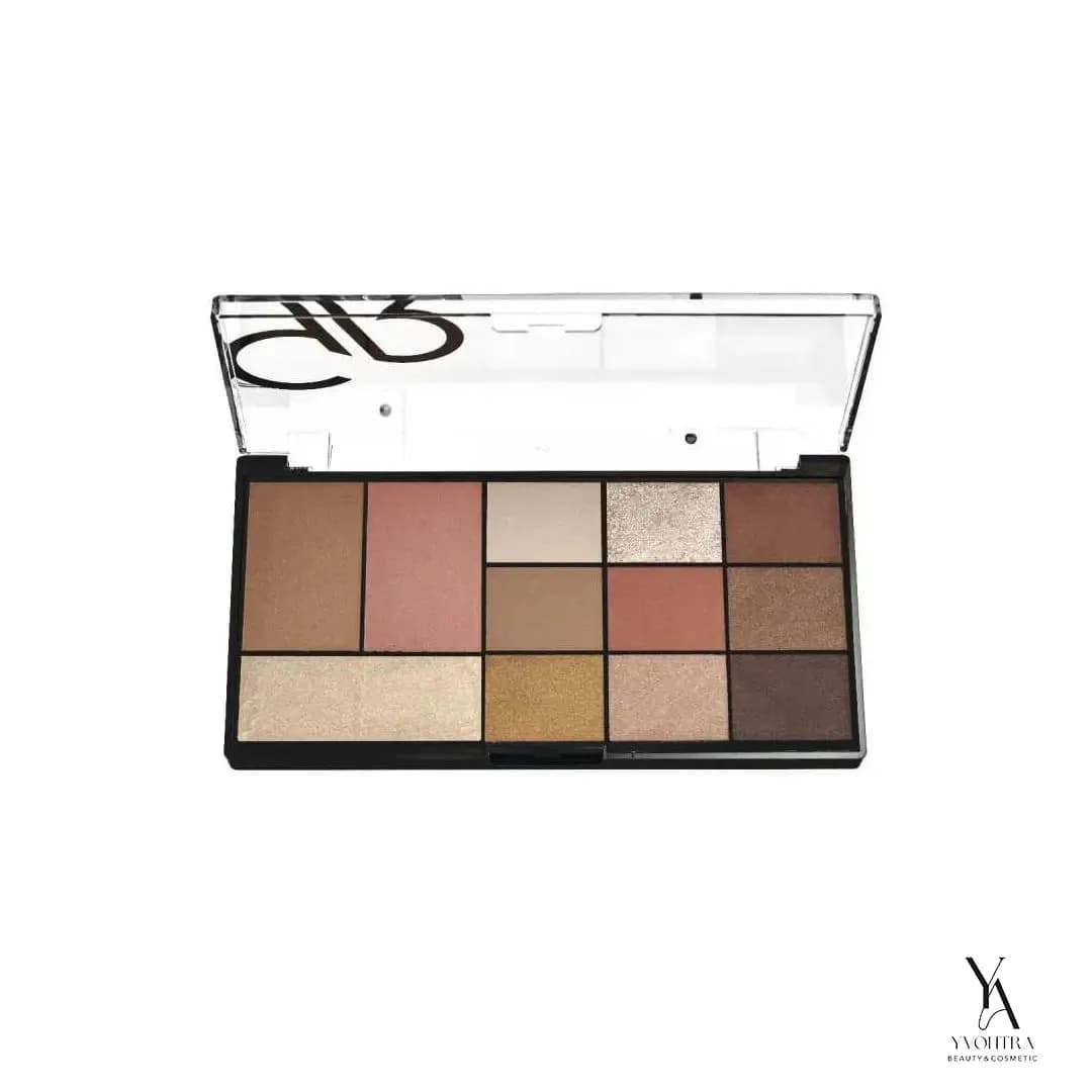 پالت آرایش صورت و چشم سیتی استایل گلدن رز GOLDEN ROSE شماره 01 (Warm Nude) — تصویر ۳