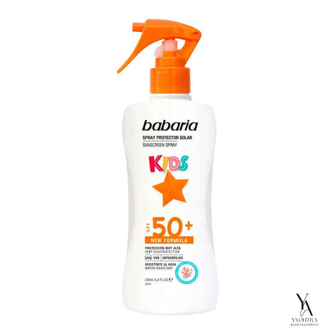 اسپری ضد آفتاب کودک باباریا BABARIA حاوی SPF50 مناسب انواع پوست حجم 200 میل — تصویر ۲