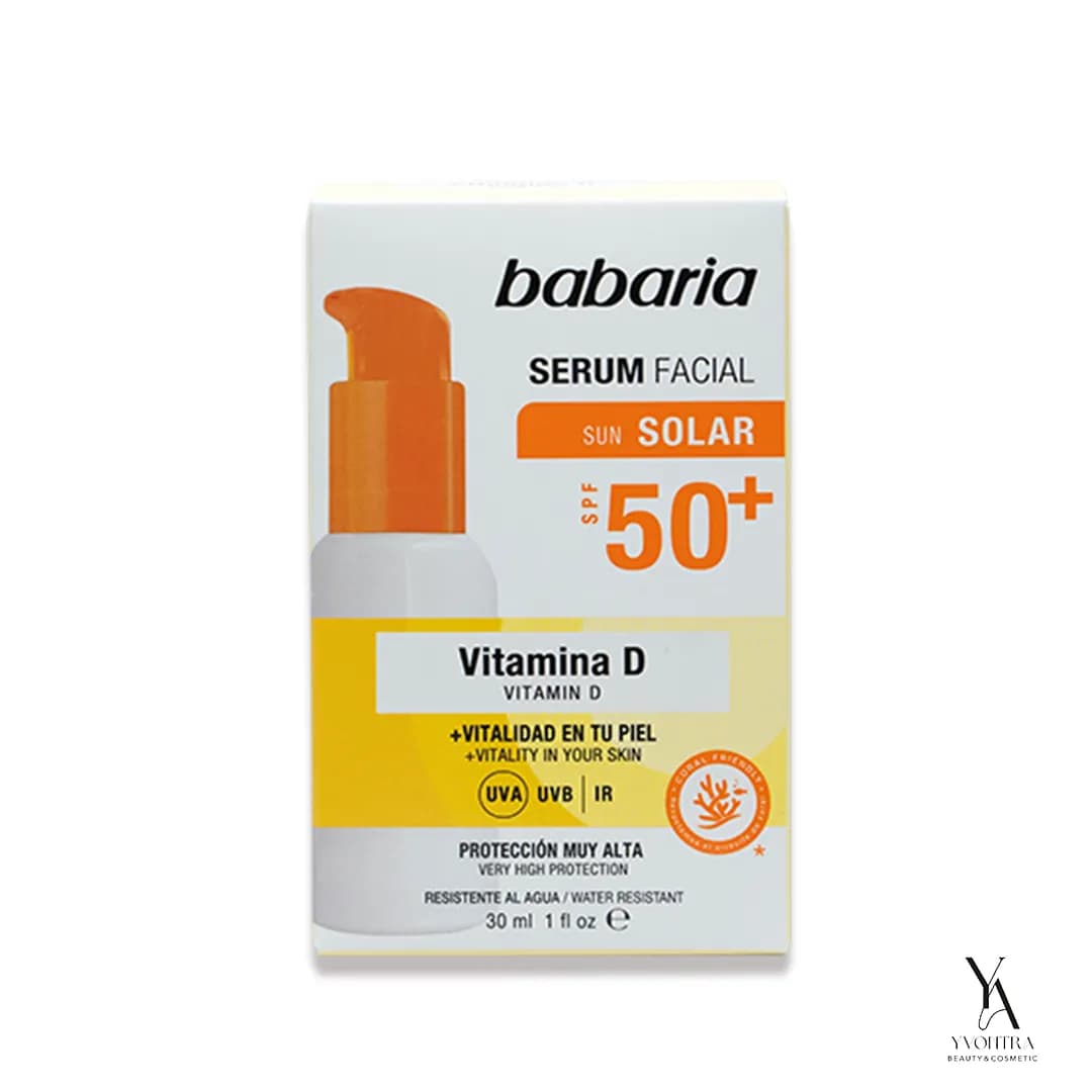 سرم صورت ضدآفتاب ویتامین D باباریا BABARIA حجم 30 میل