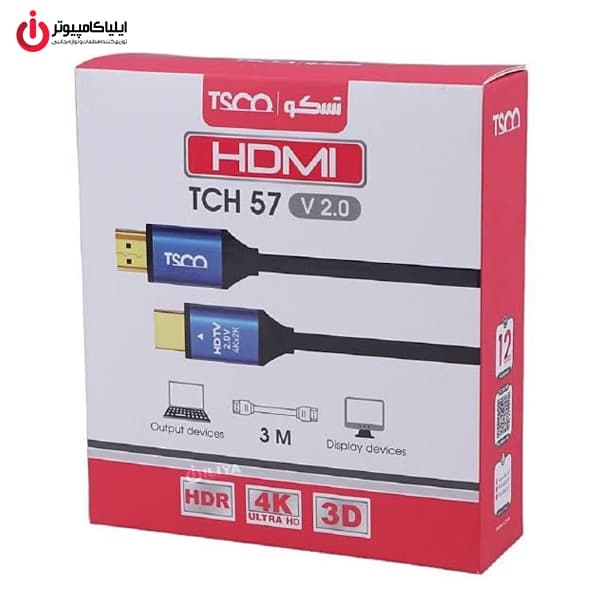 کابل HDMI V2.0 تسکو مدل TSCO TCH 57 طول 3 متر — تصویر ۹