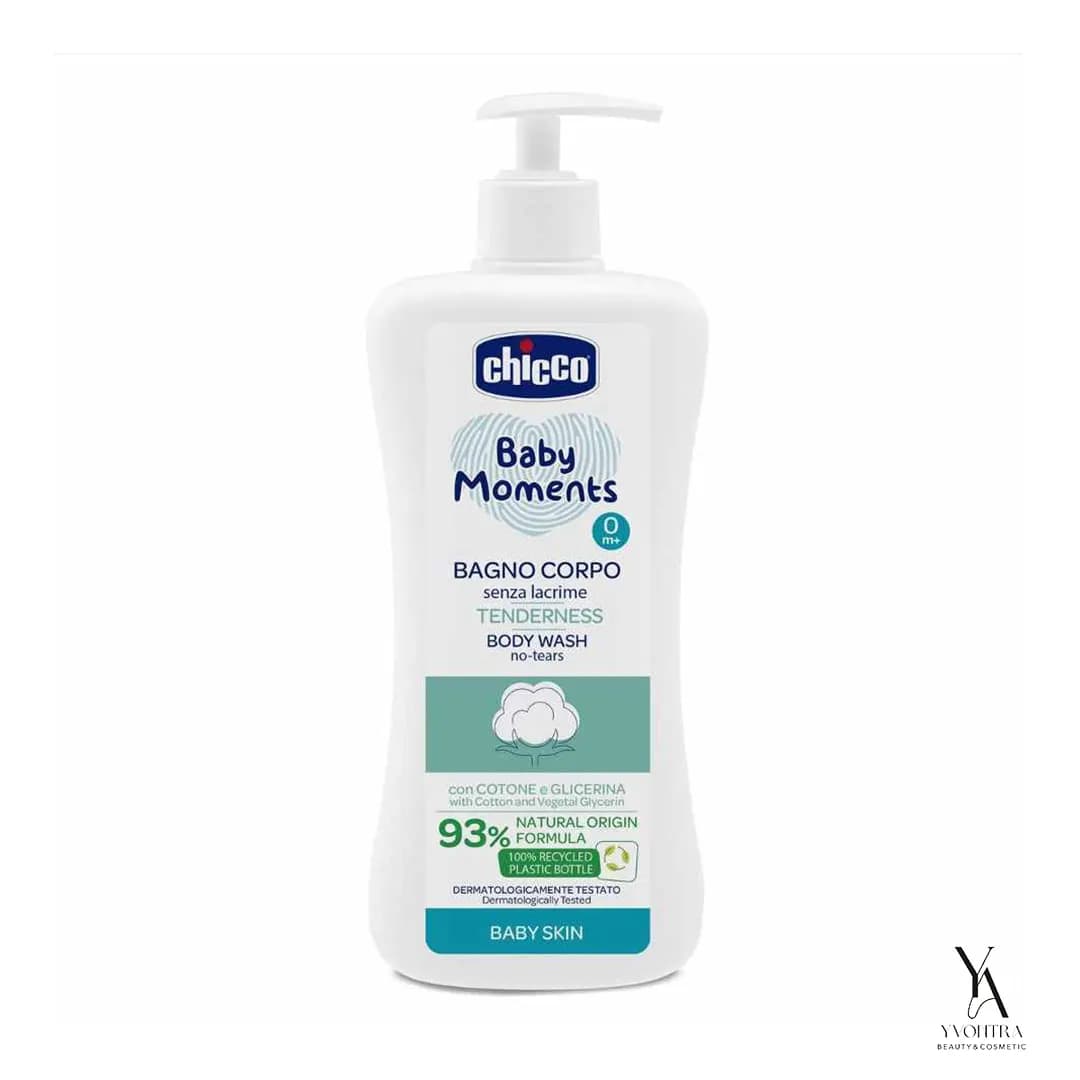 شامپو بدن کودک چیکو CHICCO حاوی عصاره پنبه و گلیسیرین گیاهی حجم 500 میل — تصویر ۳