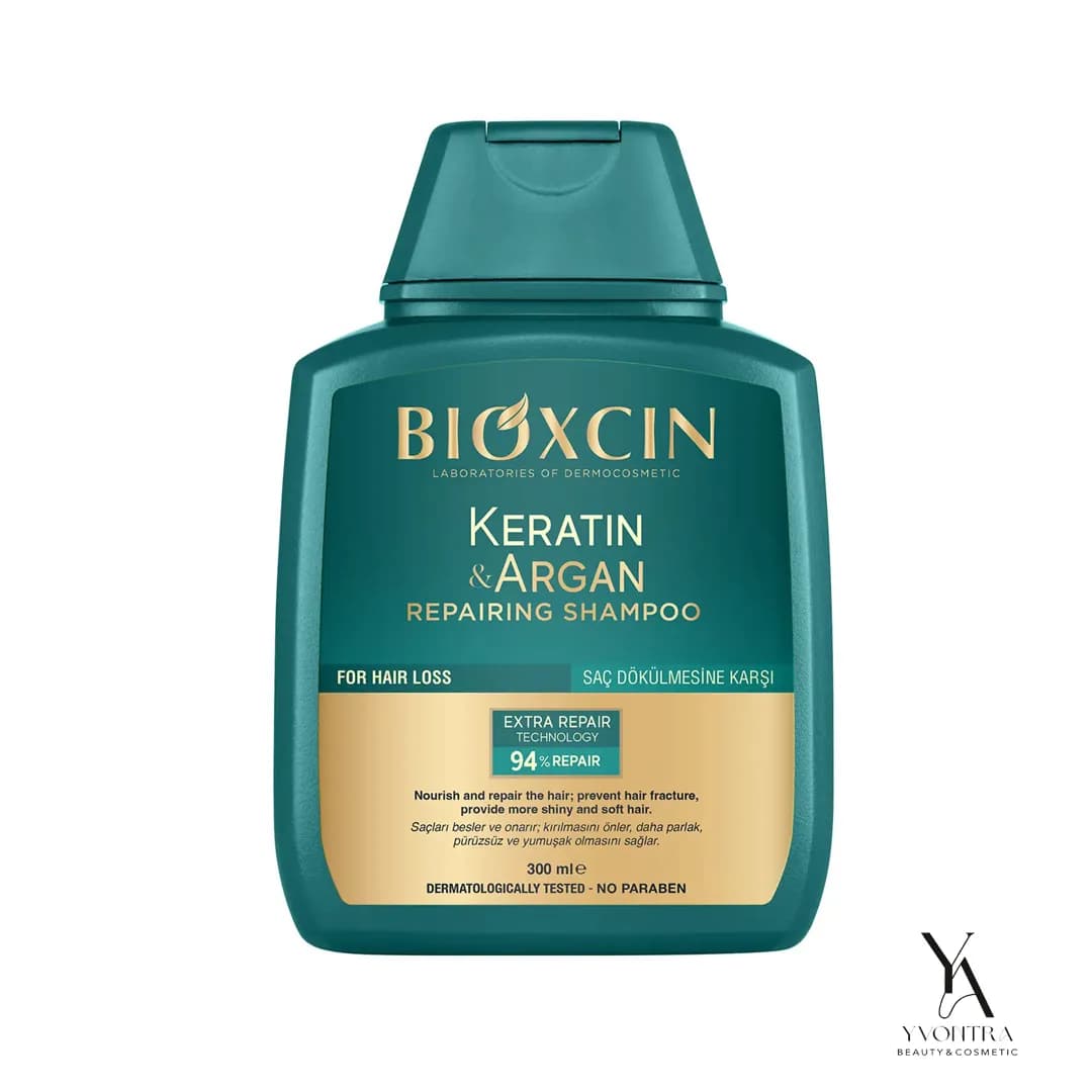 شامپو ترمیم کننده کراتین و آرگان بیوکسین Bioxcin حجم 300 میل